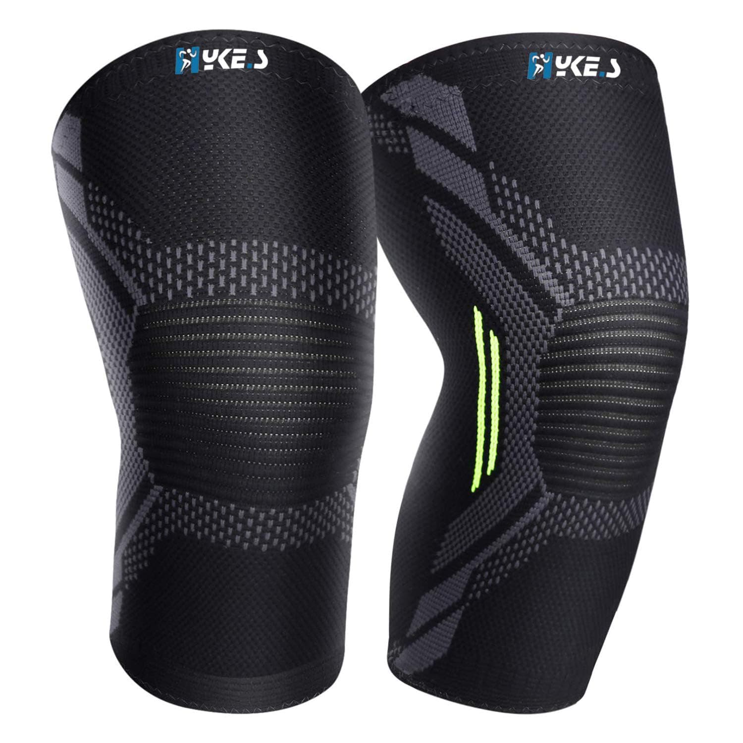 Hykes Orthopedic Knee Caps for Men & Women for Pain Relief | Knee Support for Gym, Running, Badminton & Workout | Anti-Slip Knee Sleeves for Squats & Powerlifting | Knee Brace for Arthritis, Sports- M