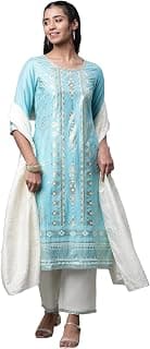 Aurelia Women's Rayon Kurta With Palazzo & Dupatta