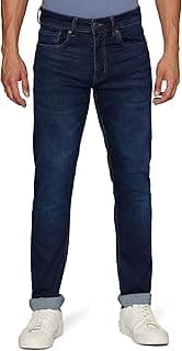 Peter England Men's Tapered Fit Mid Rise Classic Tape Stretchable Twill Jeans