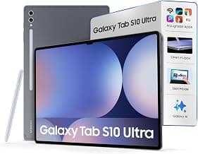 Samsung Galaxy Tab S10 Ultra [Smartchoice], S Pen in-Box, 36.99 cm (14.6 inch) Dynamic AMOLED 2X Display, 12 GB RAM, 256 GB Storage, Wi-Fi + 5G Tablet, Moonstone Gray