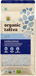ORGANIC TATTVA Organic Idli Unpolished Rice, 1KG | All Natural, Enriched with Dietary Fibers & Nutrients