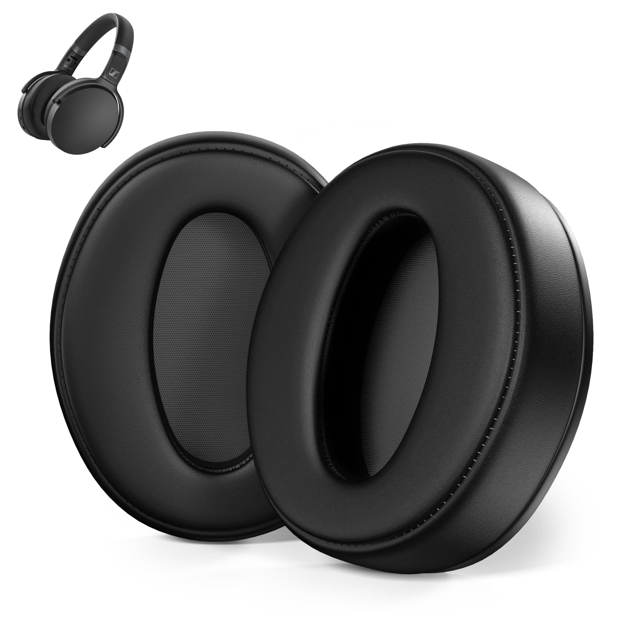 Sounce Replacement Ear Pads Cushions Compatible with Sennheiser HD 4.50BT, HD 4.50BTNC, HD 4.50SE, HD 4.40BT, HD 4.30G, HD 458BT, HD 450BT, HD 400S, HD 350BT, HD 4.20S Over (1 Pair)