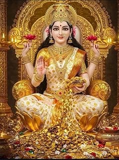HCC Crafts Golden Photo Framing Wall Painting | Premium Wall Art for Home & Office Décor | Sacred Framed Poster for Living Room, Bedroom Design_7112