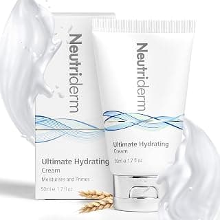 Neutriderm Ultimate Hydrating Moisturizer Face Cream with Vitamin E, Rice & Wheat Protein, Hydrating Face Moisturizer for Sensitive Skin & Anti-Aging, Dry Skin Face Moisturizer for Women & Men 50 ml