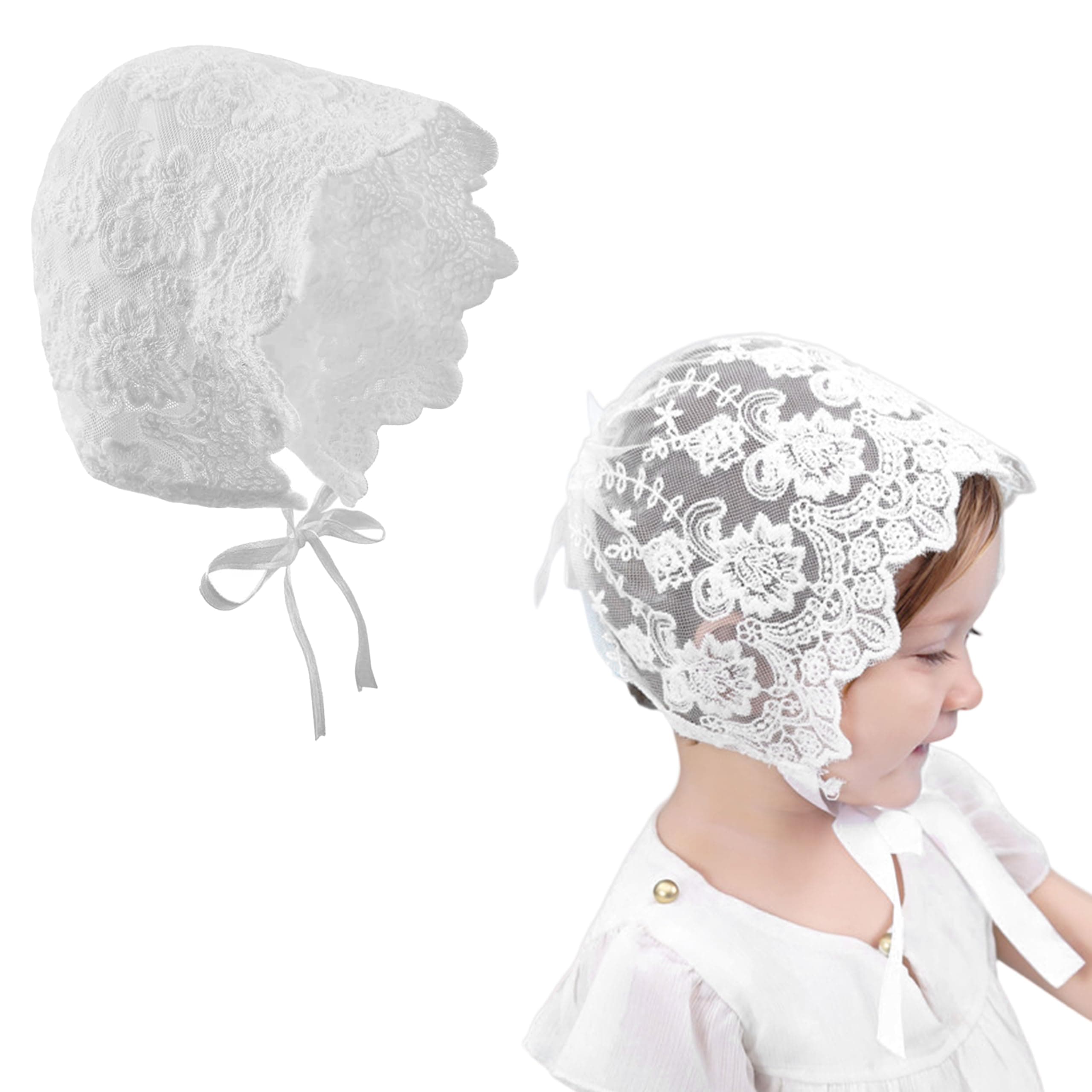 Bembika Photography Cap – Newborn Photography Outfits & Baby Photography Props Designer Baby Cap for Newborn Photo Shoot Cap-(Net White)