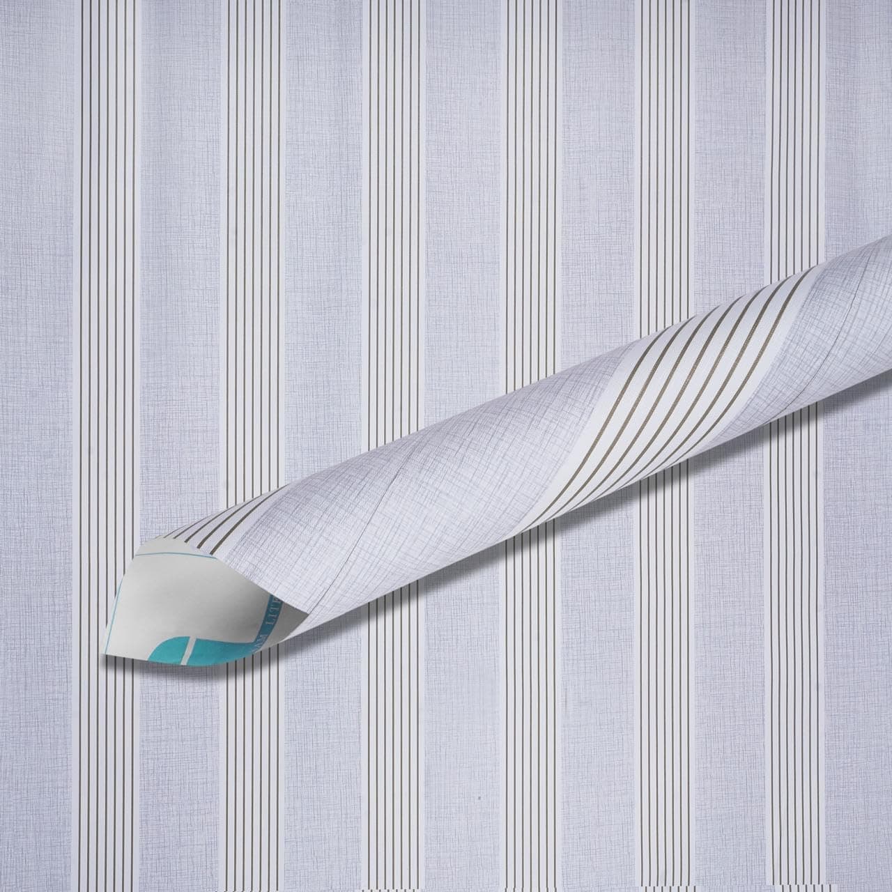VYNOX Stripe Textured Self Adhesive Vinyl Wallpaper for Wall, Kitchen, Furniture, Almirah, Table, Wardrobe, Wall Sticker, Waterproof & Removable