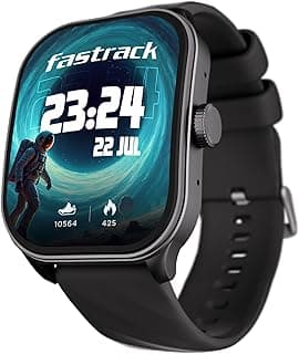 Fastrack Fastrack Limitless FS2 Pro 1.96" AMOLED Smart Watch with BT Calling, AI Voice Assistant, 100+ Sports Modes, 5-Day Battery, Fast Charge, Health Tracking, – Smartwatch for Men& Women (Black)(38086PP01K)
