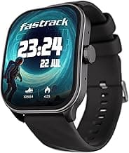 Fastrack Limitless FS2 Pro 1.96" AMOLED Smart Watch with BT Calling, AI Voice Assistant, 100+ Sports Modes, 5-Day Battery, Fast Charge, Health Tracking, – Smartwatch for Men& Women (Black)(38086PP01K)