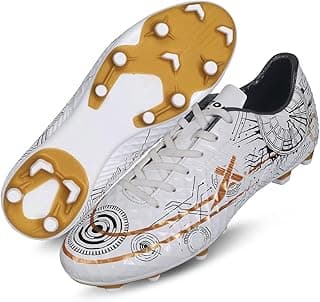 Vector X Men & Boys Football Shoe/Studs|Sports & Athletic Footwear PU Upper with TPU Sole|Lightweight Comfortable & Maximum Grip Soccer Cleats |Multi Ground Shoes for Training & Practice