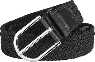 ZORO Women's Braided Stretchable Woven Fabric Belt for Women, Fits on upto 36 inches waist size