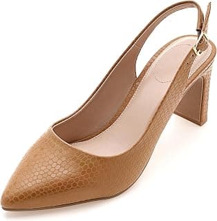 Symbol Premium Women's 'Desk to Dinner' Slingback Pumps (Ortholite Insole|Stylish Heels)