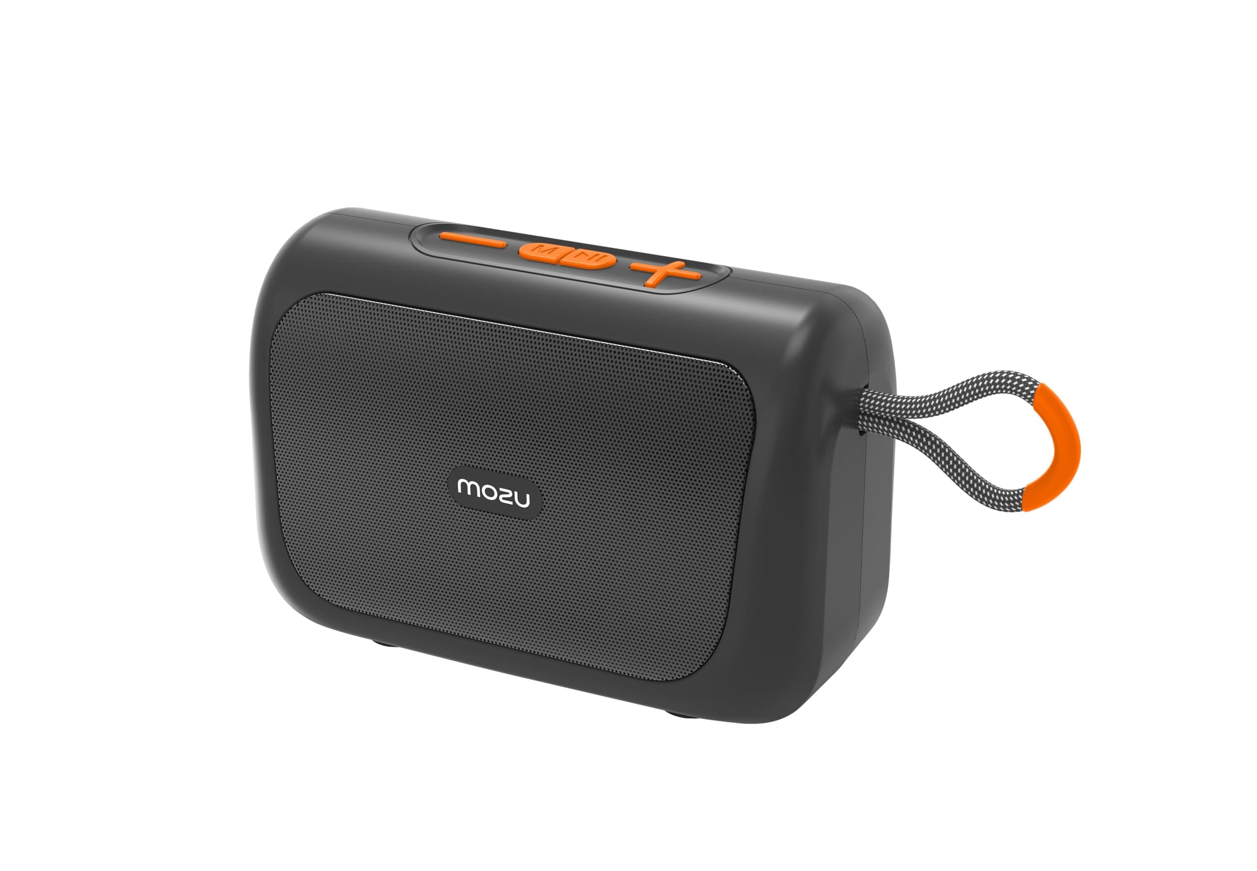 MOZU Bassmore X20 10W RMS Output Bluetooth Speaker with TWS Function,Upto 6 Hour Playtime,Carry Handle Design,Compact Size,Inbulit Mic (Orange)