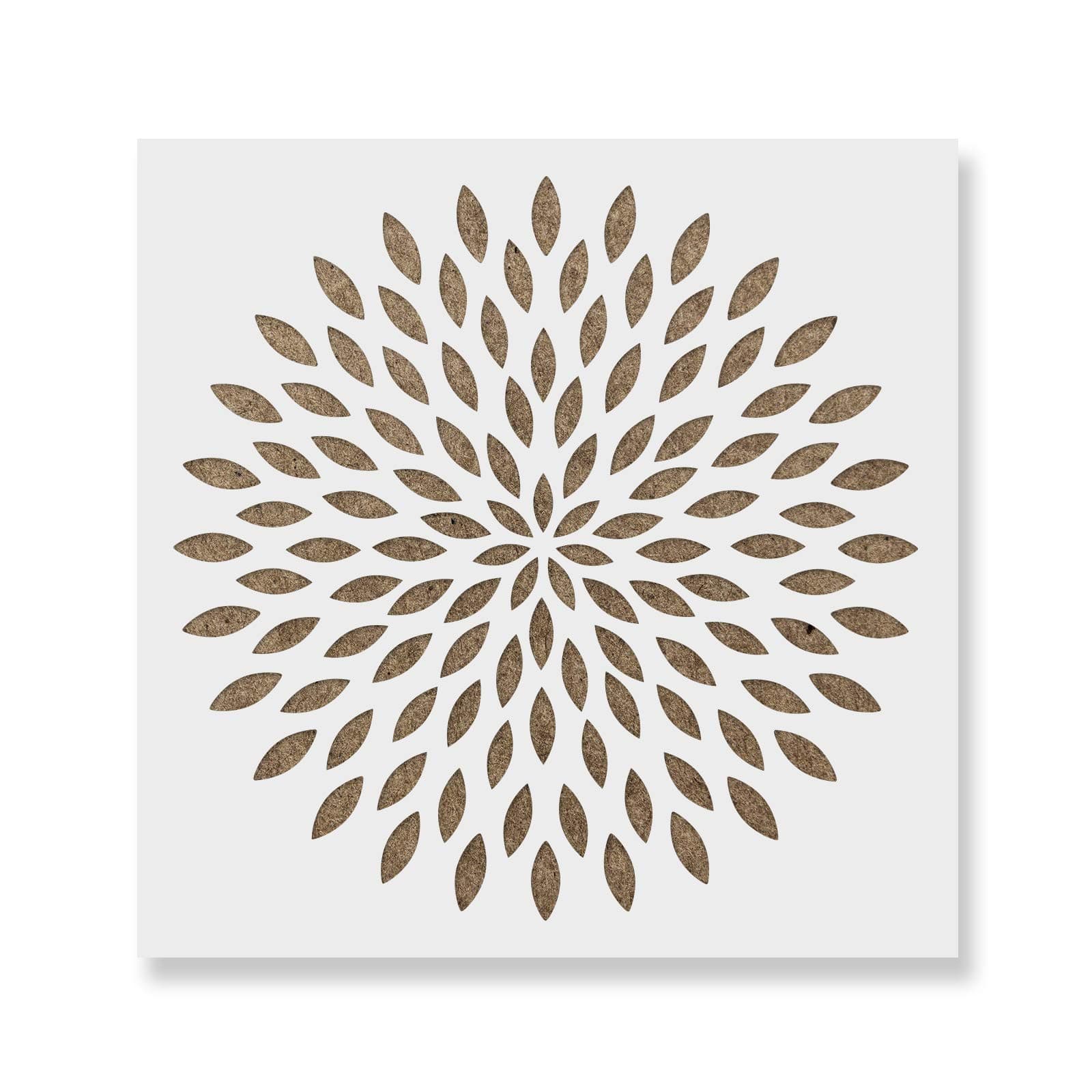 Dahlia Mandala Stencil Template for Walls and Crafts - Reusable Stencils for Painting in Small & Large Sizes