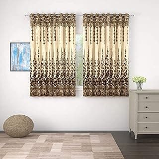 Story@Home Jacquard Long Door Curtains 9 feet for Living Room Bedroom Kitchen, (108"X46"), Greyish Green, Pack of 2