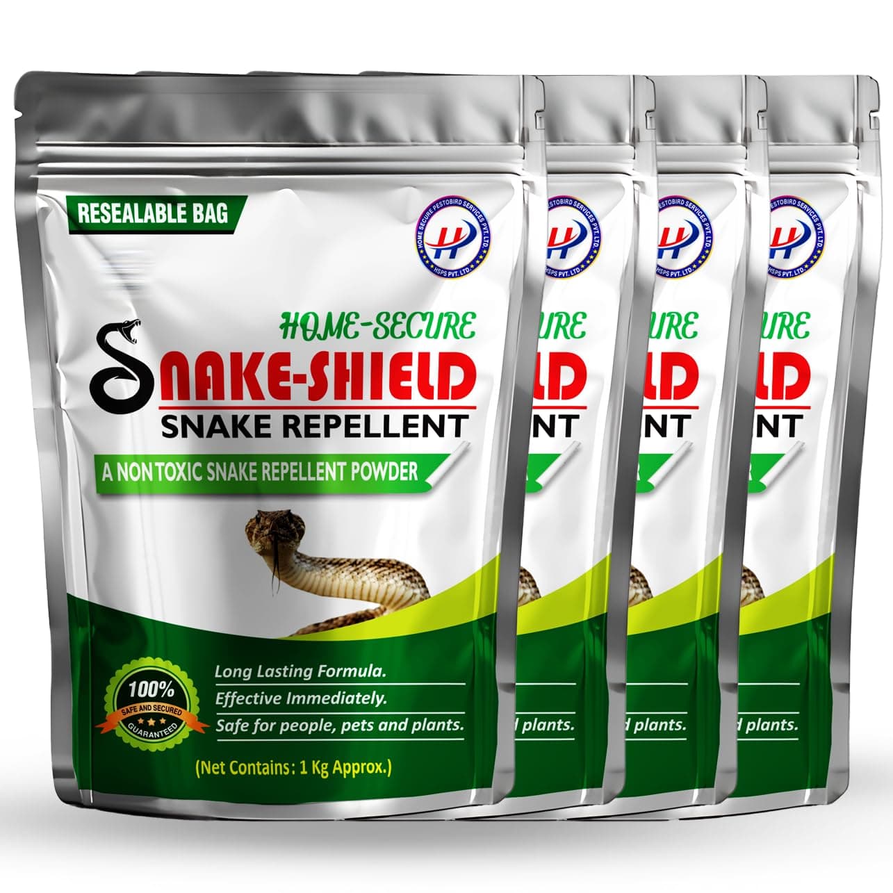 Snake-Shield Snake Repellent Powder, Non-Toxic Chemical-Free Eco-Friendly Anti snake repellent, Long Lasting Effective, No Smell-4kg