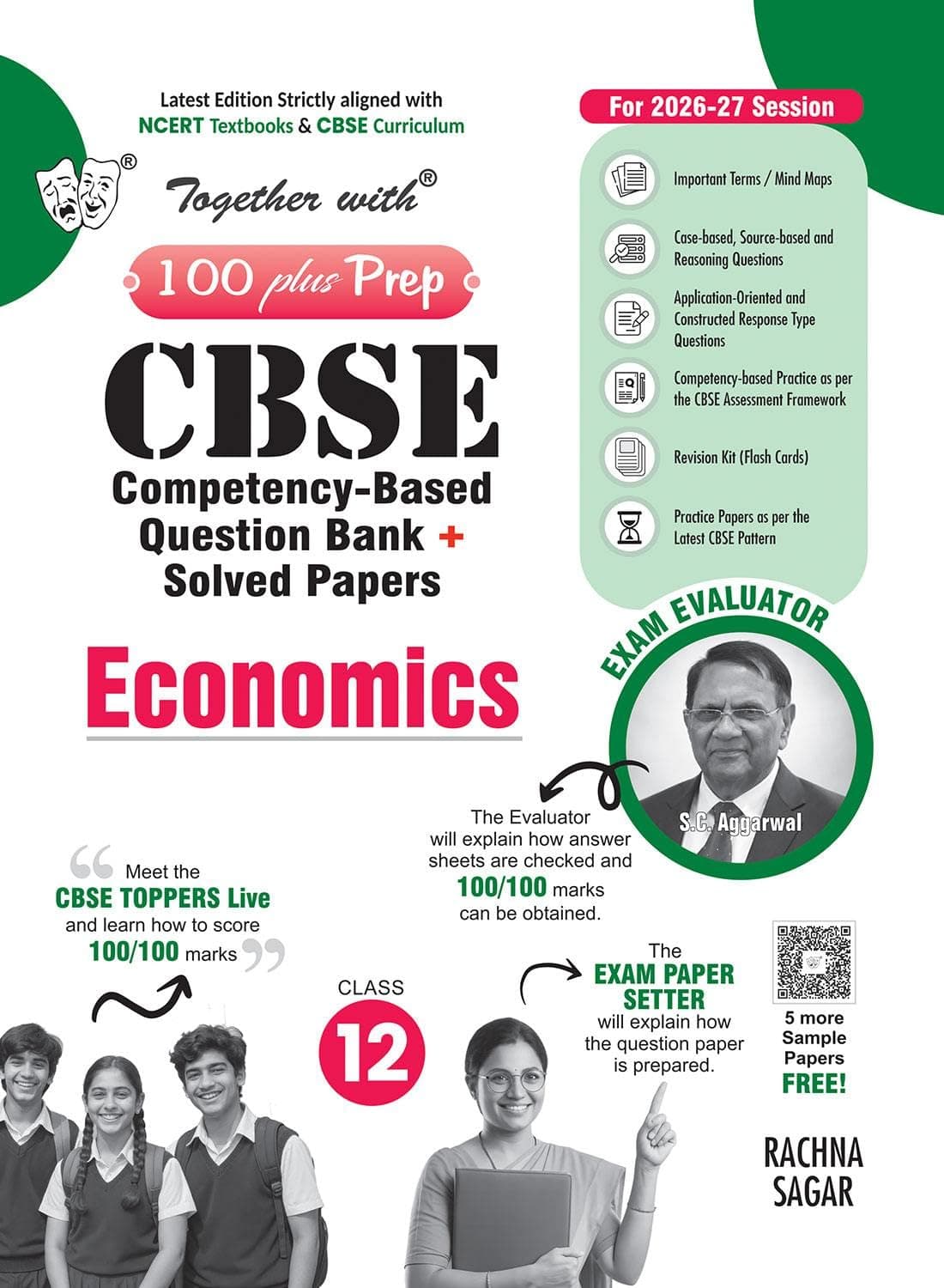 Together with 100 Plus Prep CBSE Class 12 Economics Question Bank 2026-27 | Chapter-wise & Topic-wise | Mind Maps, PYQs & Practice Papers for 2027 ... | As per NCERT Textbooks & CBSE Curriculum