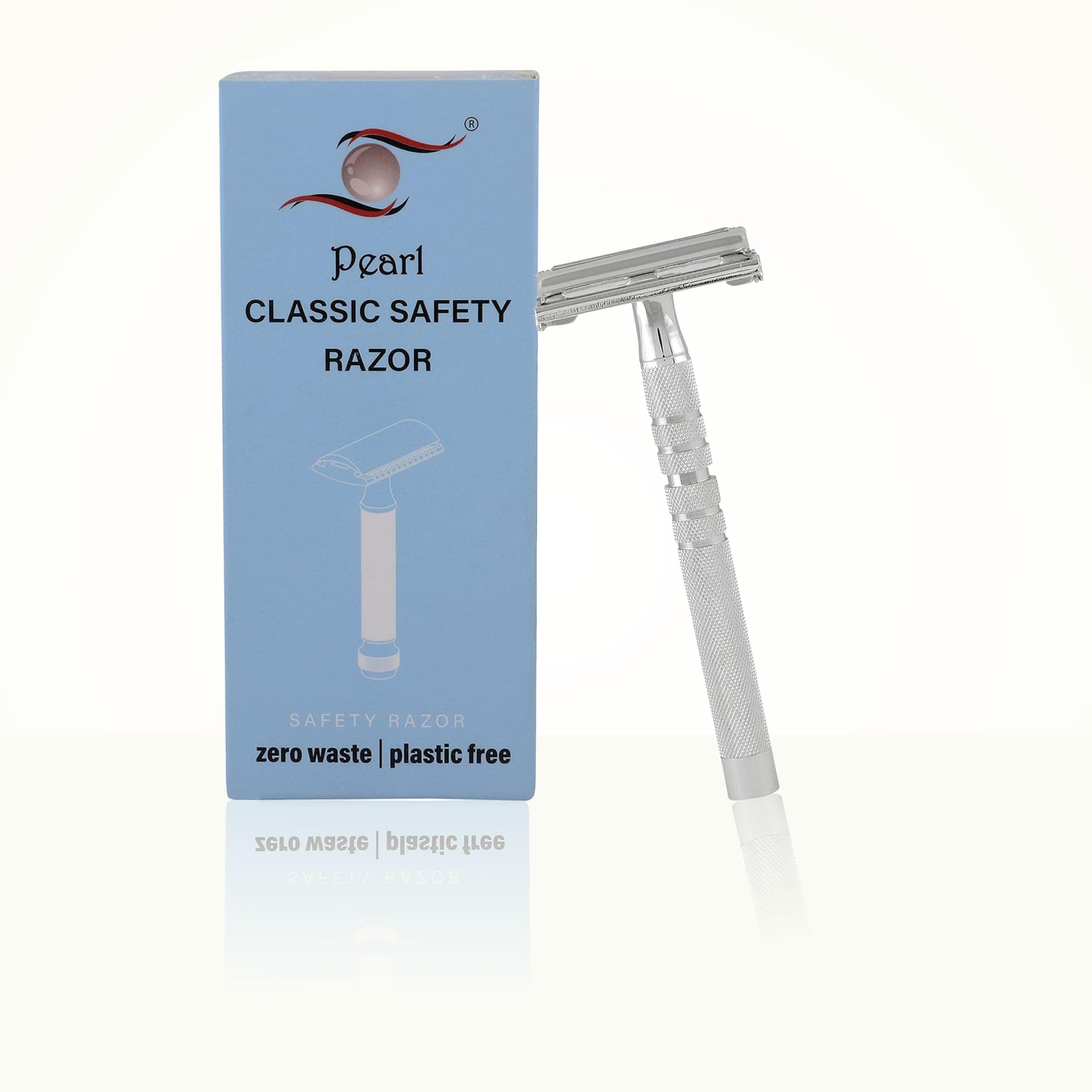 Pearl Shaving Double Edge Butterfly Safety Razor LS-01 (Chrome)