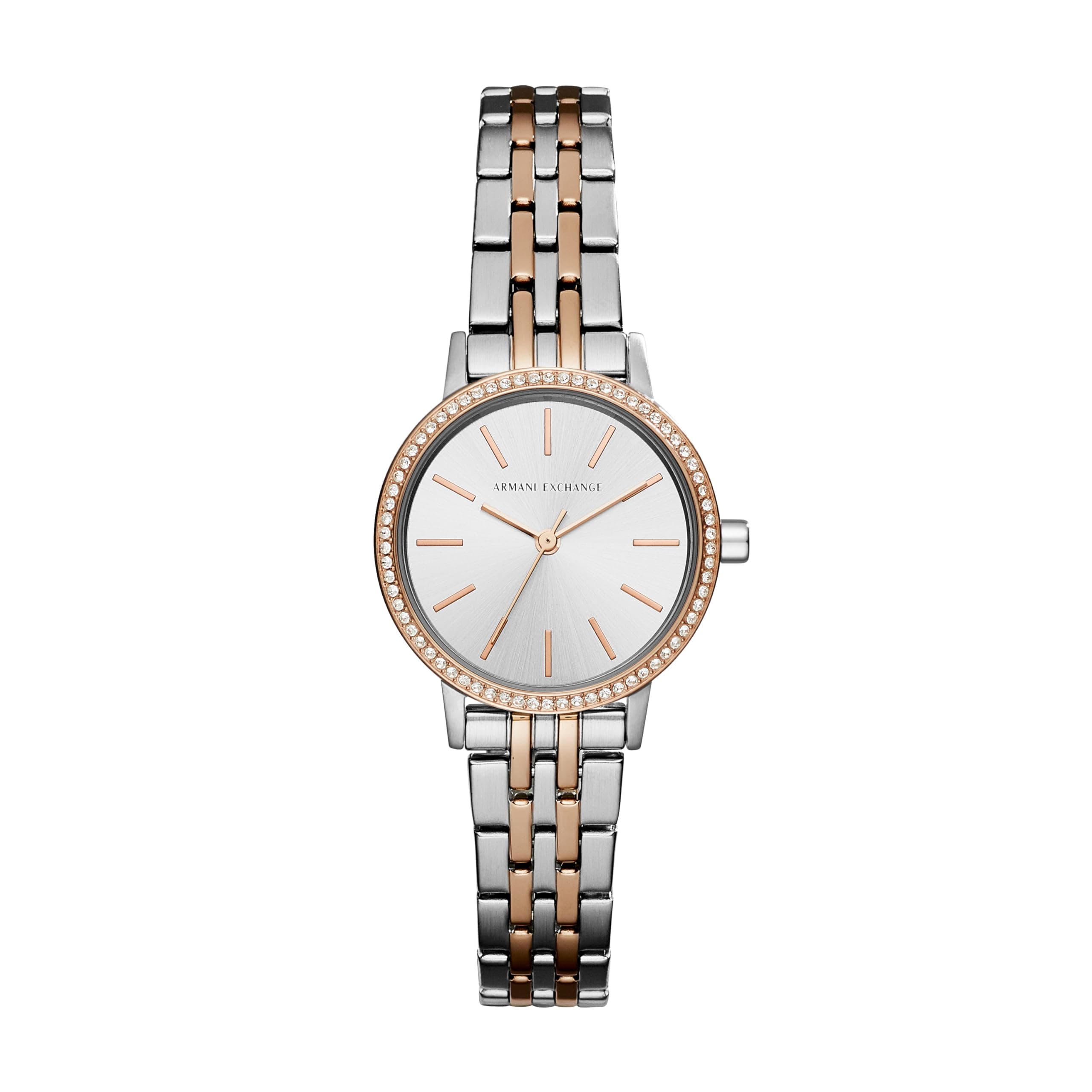 Armani Exchange Womens 30 mm Lola Silver Dial Stainless Steel Analog Watch - AX5542