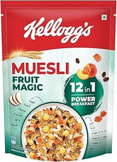 Kellogg's Muesli Fruit Magic | 12 In 1 Power Breakfast | No Maida| No Palm Oil | India's No 1 Muesli | 500g
