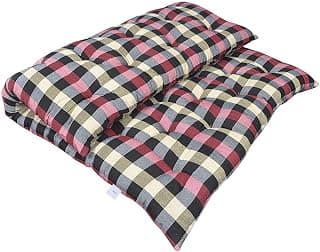 Deevine Craft Soft Deewan Size Cotton Filled Stiched Quilt Mattress Gadda Toshak (Multicolored, 2 Sleeping Capacity - 4 X 6ft or 72 X 48 Inch)