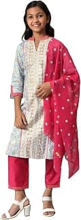 Aurelia Viscose Girl Kurta Palazzo with Dupatta Set