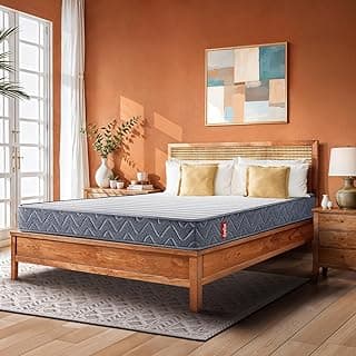 Duroflex LiveIn Bounce - 8 Inch Pocket Spring Mattress King Size, 3 Zone Roll Pack Mattress for Zero Motion Transfer, Medium Soft Firmness with Cotton Felt Layer, (78X72X8 Inches)
