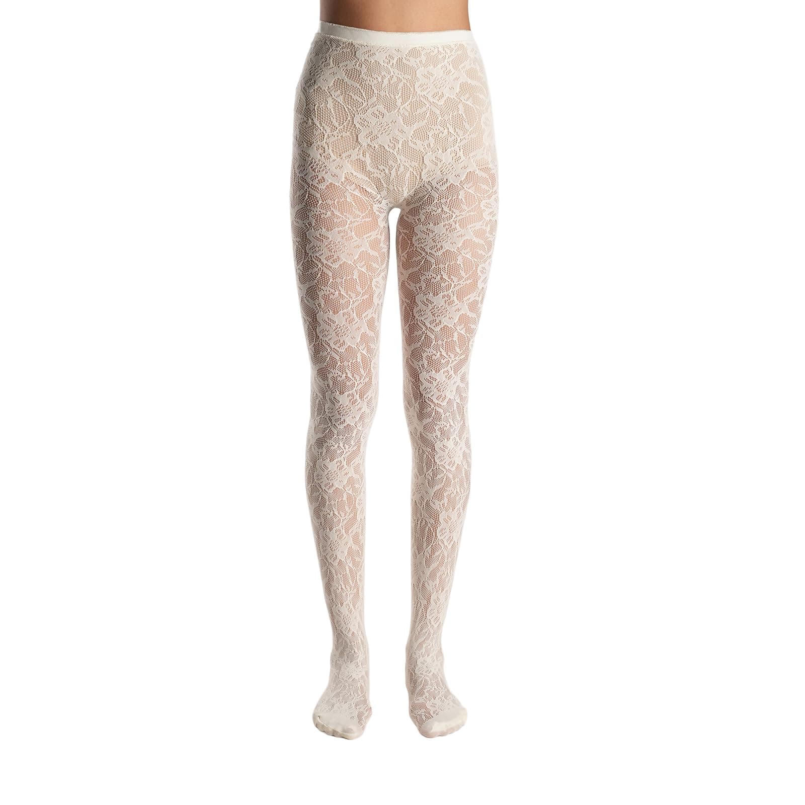 Theater Women Lace Stockings | Stretchable | Comfortable Breathable Nylon Spandex | Warm and Soft Waistband | Free Size (S-4XL (24-48) In)