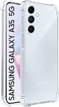 CEDO Samsung Galaxy A35 (5G) Bumper Case | Soft Jel Flexible Thin Full Protection Shock Proof Clear TPU Back Case Cover for Samsung Galaxy A35 (5G) (Transparent)