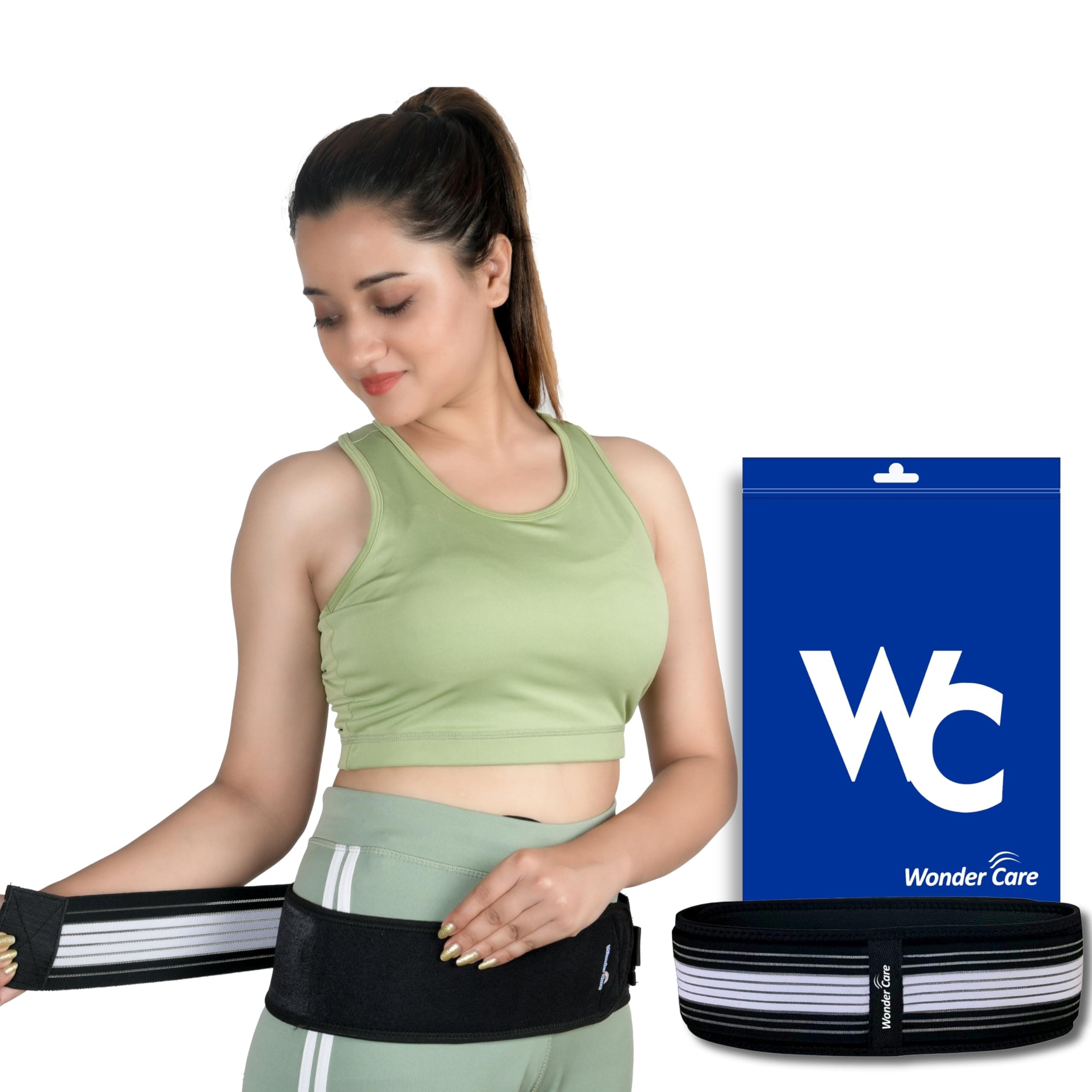 Wonder Care SI joint hip belt for sciatica,Sacroiliac SI joint hip strap for back pain, Sciatica belt, Hip support Sciatica pain relief for men and women, Pelvic support (3XL)