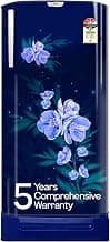 Godrej 180 L 5 Star 5 Years Comprehensive Warranty | Turbo Cooling Technology | 24 Days Farm Freshness | Direct Cool Single Door Refrigerator (RD EDGENEO 207E TDF MP BL, Maple Blue)