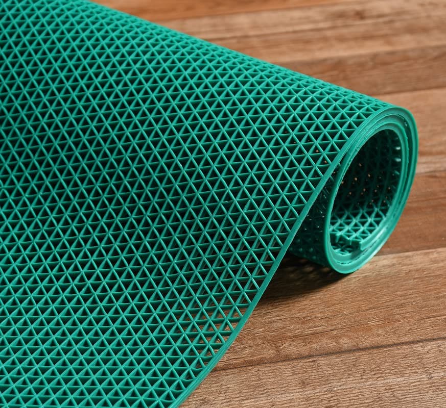 Prisha Cart Anti Skid & Multipurpose Bathroom Mat | Shower Mat | Carpet | Rugs | Rainmat | Swimming Pool Mat || (Aqua, 4x10 Feet)