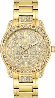 GUESS Round 40mm Gold Dial Analog Women Watch - U1337L2M