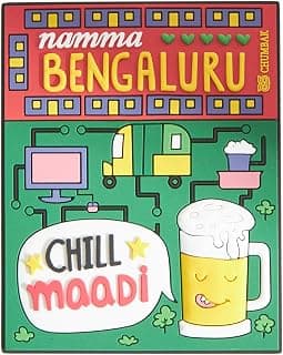 Chumbak Namma Bengaluru Magnet – Iconic Bangalore City Design, Quirky Refrigerator Décor, Magnetic Home Accessory & Fun Souvenir Gift