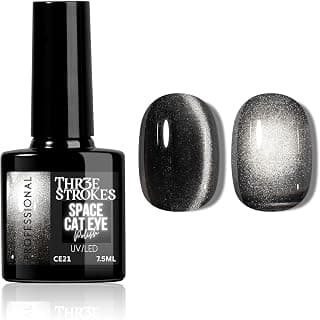 THR3E STROKES 9D Glitter Cat Eye Gel Magnetic Nail Polish Art Manicure DIY at Home Soak Off UV Gel 7.5ML (CE21, 7.5ML)