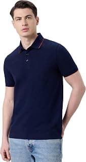 Symbol Premium Men's Cotton Stretch Solid Polo T-Shirt (Regular Fit | Pique Knit)