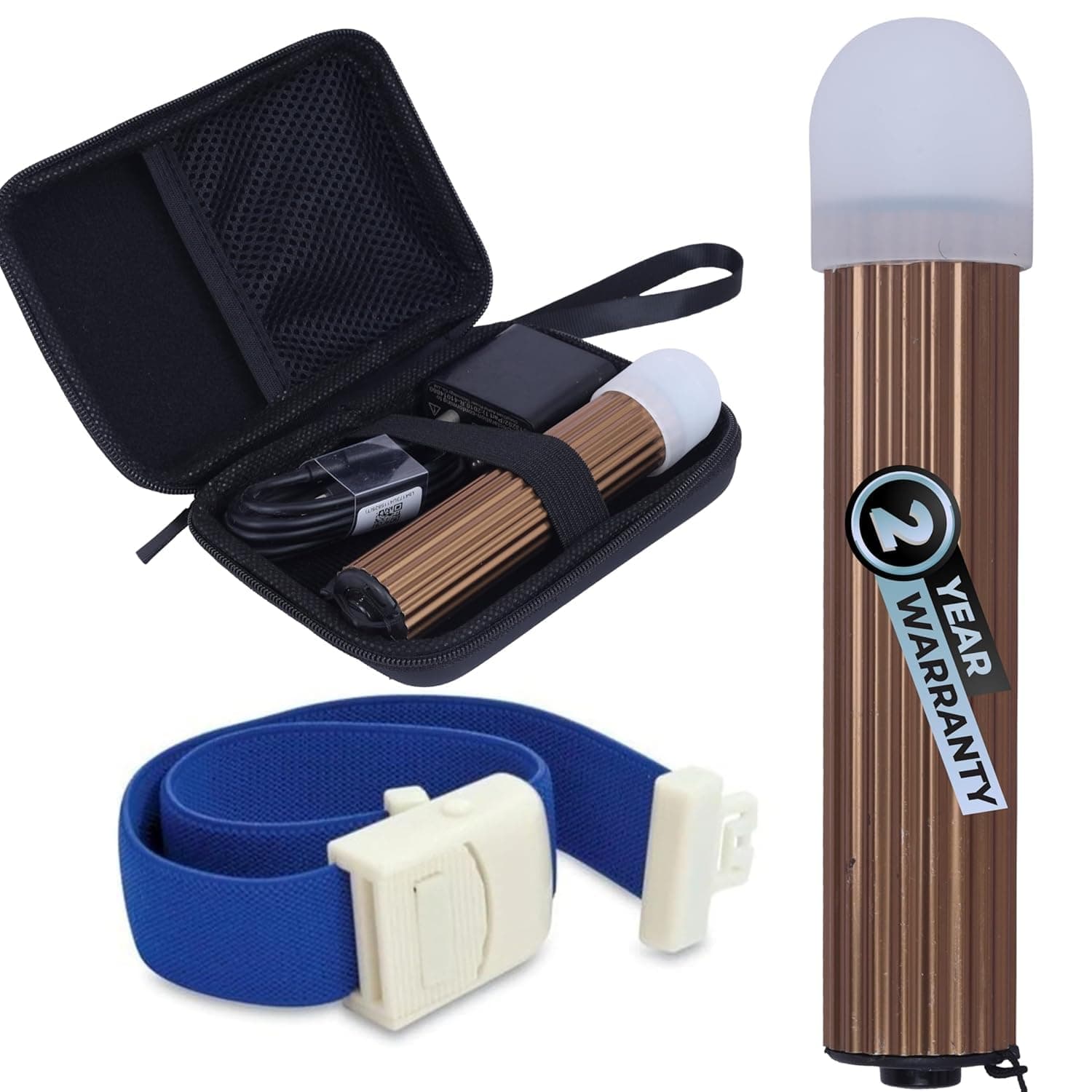 nquest Pediatric Vein Finder Portable & Rechargeable LED Vein Locator for Children, Infants, and Newborns Improved Vein Visibility for Pediatric and Neonatal Care (Brown)