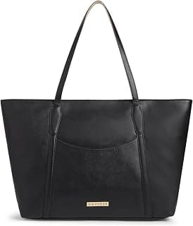 Caprese Jimny Horizontal 16 Inch Laptop Compatible Large Tote Bag for Women with Comfortable Straps | Stylish Shoulder & Handheld Bag | Multi-Compartment Design for Work, Travel