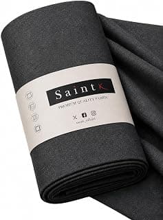 SaintX Men's Unstitched Premium Trouser Fabric | 240 GSM Triple Blend Stretchable | Wrinkle Resistant Easy Care | All Season Casual & Formal Wear | 1.3 mts Length, 58 inch Width (SAINTFB01)