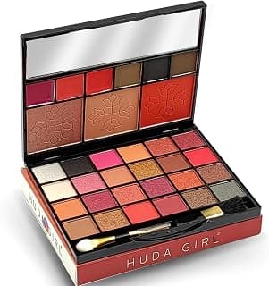 All-in-One Makeup Kit with Mirror Blush Contour and Highlighter Palette for Girl & Womens