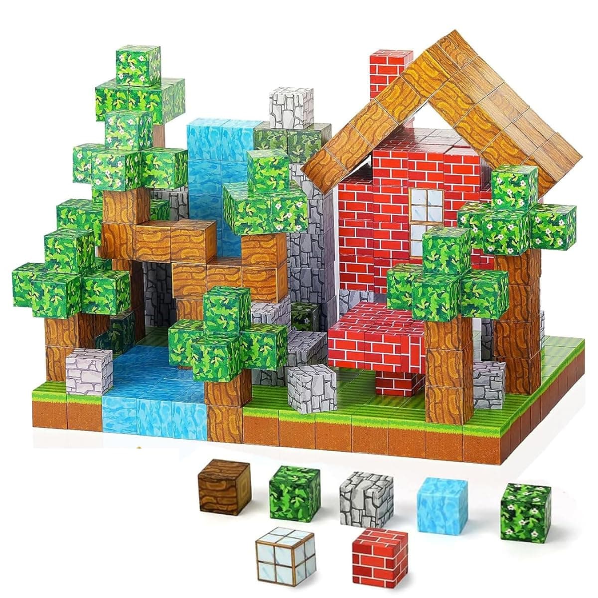 Kidology Magnetic Tiles for Kids & Toddlers | 75 Pcs Building Blocks STEM Montessori Toy for Boys & Girls Age 3+ | Magnetic Cubes Set for Creative Learning & Sensory Play