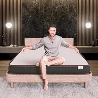 Nilkamal SLEEP Lite Dual Comfort 4 Inch Mattress | 10 Year Warranty | Reversible Design | Soft & Firm Sides | Superior HR Foam | Breathable Knitted Fabric | Bed Mattress | Single Size (72X30X4)