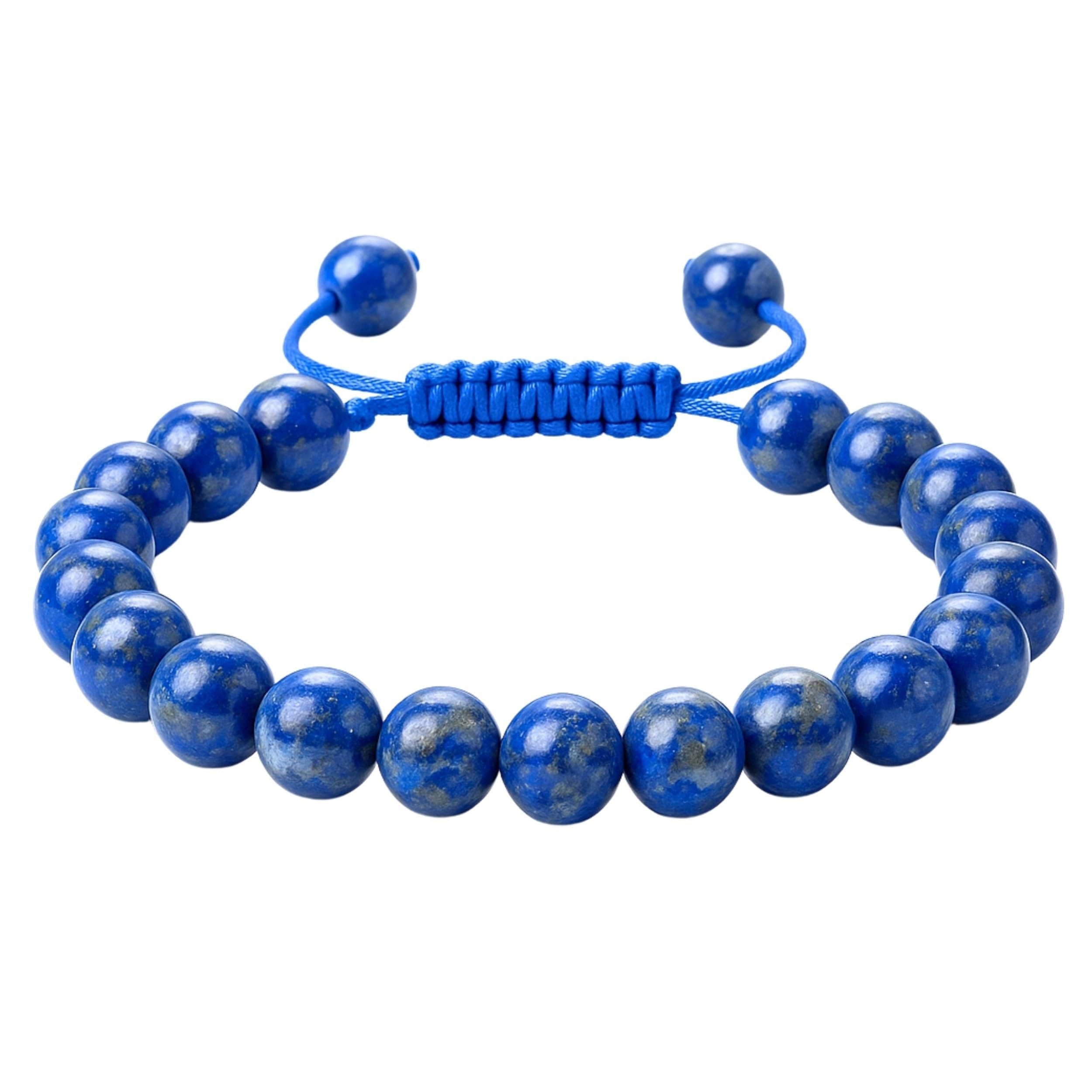Crystal Heaven Certified Natural Healing Crystal Bracelet for Women Men - AAA Grade Original Healing Gemstone Adjustable Bracelet for Yoga Reiki Meditation Feng Shui (Lapis Lazuli)