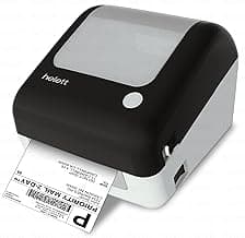 Helett® H30CPro Wireless(Bluetooth+USB)Thermal Label Printer with Inbuilt Paper Holder Compartment|4*6 Shipping Label &Barcode Label|203Dpi Resolution|152mm/s Speed|Connect Windows,Mac(1Year Warranty)