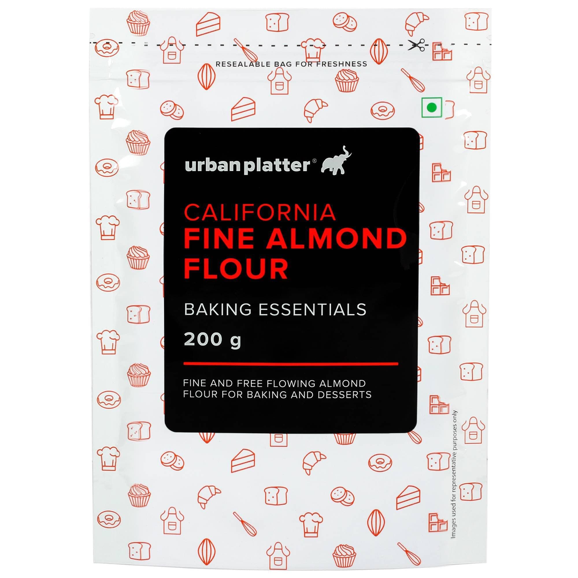 Urban Platter California Blanched Almond Flour, 200g (Naturally Gluten-Free | Finely Milled | Low-Carb | Ideal for Baking & Keto Recipes)