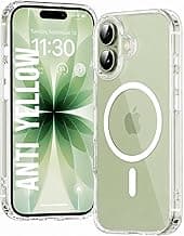 DIZORO Crystal Clear Magnetic Compatible with iPhone 17 Case with Anti-Yellow Anti-Scratch Shockproof Transparent Cover