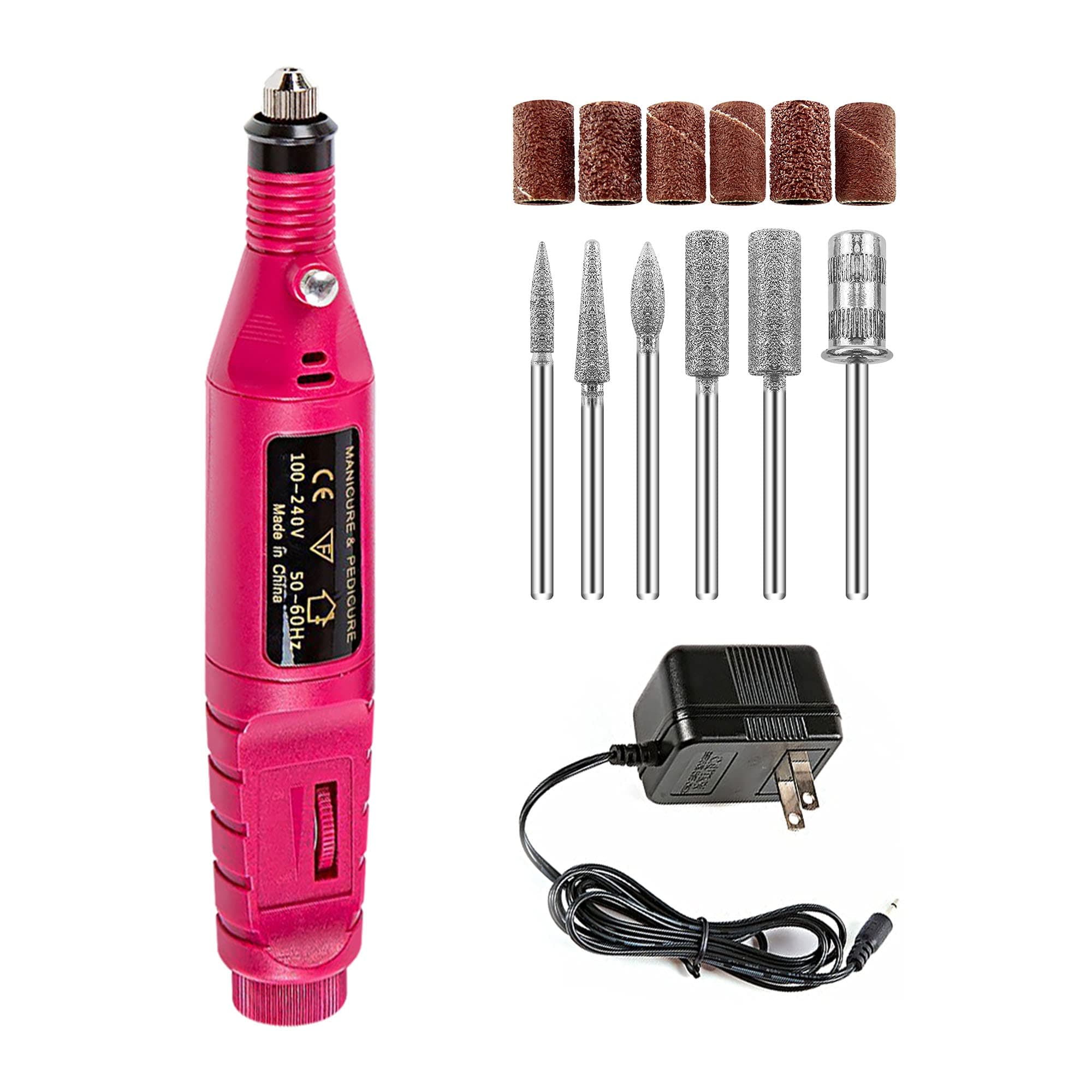 Electric Nail Drill Machine 20000 RPM Professional Nail Drills for Acrylic Nails Gel E-file Nail File for Salon and Home Beginners DIY Use