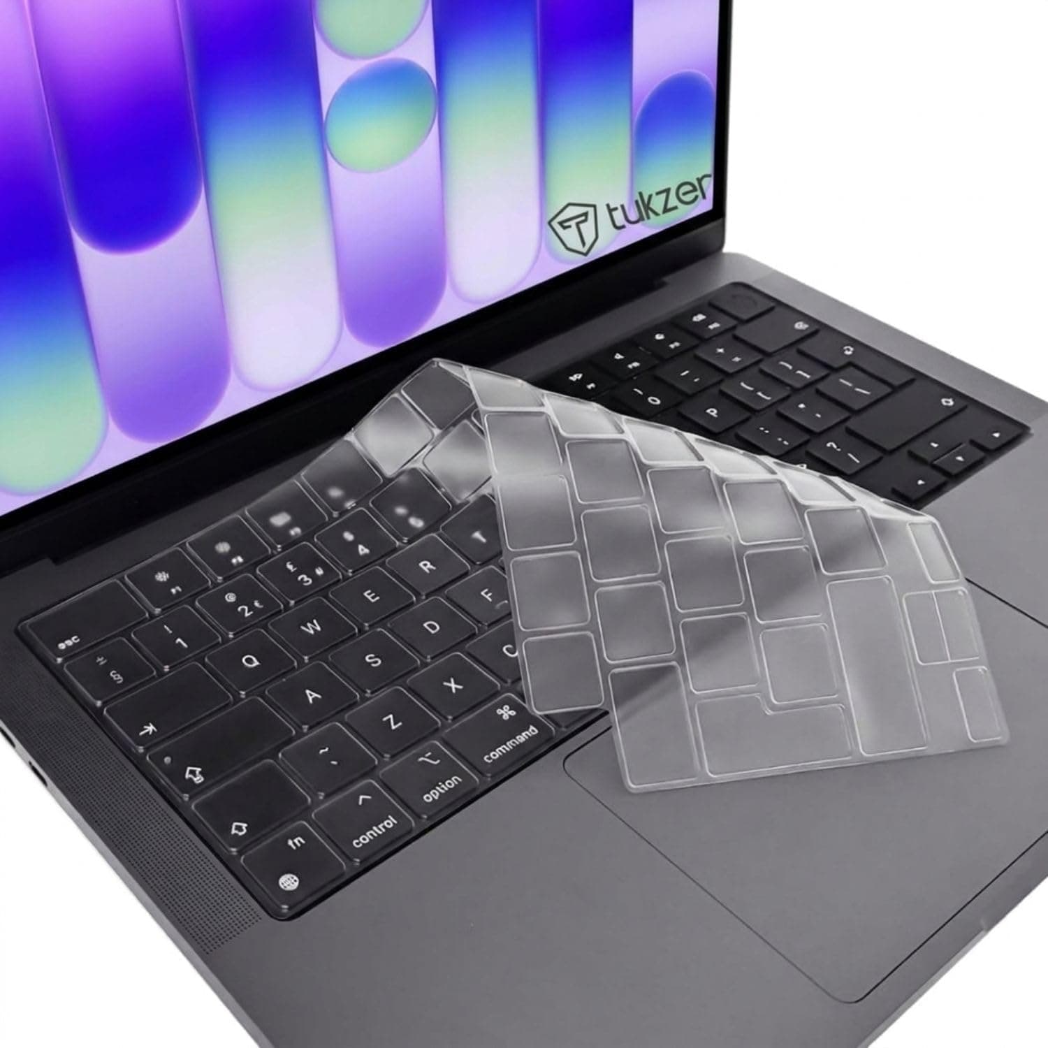 Tukzer Premium Keyboard Cover Compatible for 2026 MacBook Neo 13, 2026 2025-2021 M5-M2 MacBook Air 13/15,M5-M1 Pro/Max MacBook Pro 14/16, Laptop Accessories Ultra Thin Protector Skin - TPU Clear