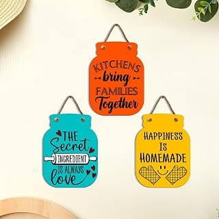 "Set of 3 Stylish Wall Decor Items for Living Room | Modern Home Decor & Wall Art | Elegant Wall Hangings for Bedroom, Kitchen | Wall Hangings For Home Decoration