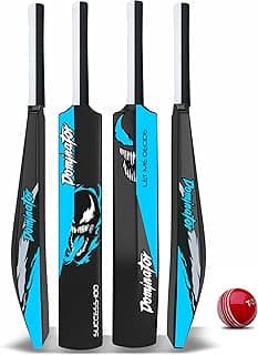 Jaspo Dominator Venom Edition 34 Inches Plastic Cricket Bat+Ball Octopus Grip|Best for Practicing-Recommended to Play with Soft Rubber, Tennis/Wind Ball.