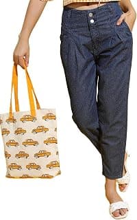 Tokyo Talkies Women's Mom Fit Cropped Jeans| Low-Rise| Jeans Pant